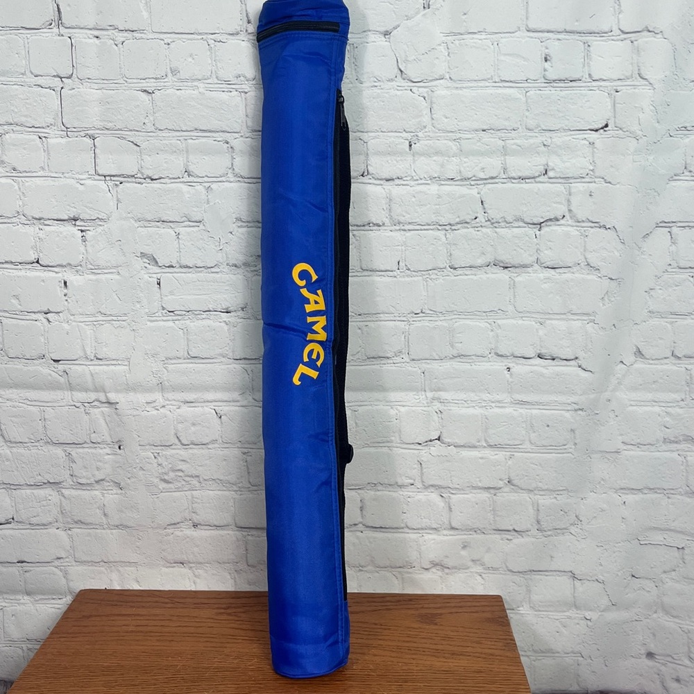 Joe Camel Blue Padded Soft Pool Cue Case 6 Pack Holder w/adj.  strap & Insulated